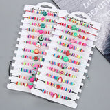 12 Pcs/Lot Fruits Charm Bracelet Summer Rope Bracelets For Women Men