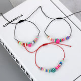 12 Pcs/Lot Fruits Charm Bracelet Summer Rope Bracelets For Women Men