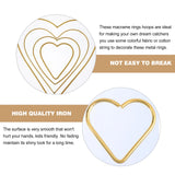 12 Pcs Love Hoop Nativity Decor Heart Hoops Crafts Valentine?s Heart Wire Wreath