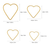 12 Pcs Love Hoop Nativity Decor Heart Hoops Crafts Valentine?s Heart Wire Wreath