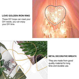 12 Pcs Love Hoop Nativity Decor Heart Hoops Crafts Valentine?s Heart Wire Wreath