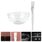 12 Pcs Mask Bowl Brush Set for Face Masks Facial Cover Transparent