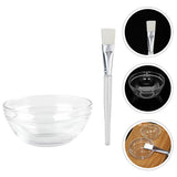 12 Pcs Mask Bowl Brush Set for Face Masks Facial Cover Transparent