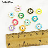 12 Pcs Round Eyes Pendant Mix Enamel Jewelry Pendant for Making 8621