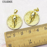 12 Pcs Elephant Zircon Jewelry Pendants for Women 7301