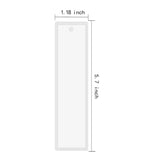 12 Pcs Rectangle Silicone Bookmark Mold DIY Epoxy Resin Jewelry Transparent Mold