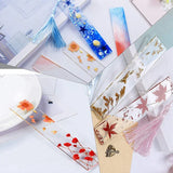 12 Pcs Rectangle Silicone Bookmark Mold DIY Epoxy Resin Jewelry Transparent Mold