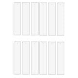 12 Pcs Rectangle Silicone Bookmark Mold DIY Epoxy Resin Jewelry Transparent Mold