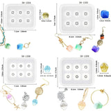 12 Pcs/Set Crystal Epoxy Resin Mold DIY Crafts Jewelry Pendants Making Tool