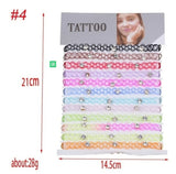 12 Pcs Fishline Tattoo Chokers Necklace Set Vintage Gothic Punk Hippy Hollow