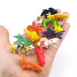 12 Pcs/Set Soft PVC Goldfishes Models Crystal Ocean Resin 3D Fish Filler