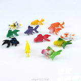 12 Pcs/Set Soft PVC Goldfishes Models Crystal Ocean Resin 3D Fish Filler