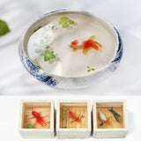 12 Pcs/Set Soft PVC Goldfishes Models Crystal Ocean Resin 3D Fish Filler