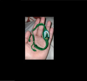 12 Pcs String Bracelet Green Prayer Anklet Gift Holy Father Mom