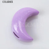 12 Pcs Crescent Pendant Charms for Necklaces