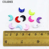 12 Pcs Crescent Pendant Charms for Necklaces