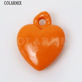12 Pcs Heart Pendant Charms Mix Jewelry for Necklace Making