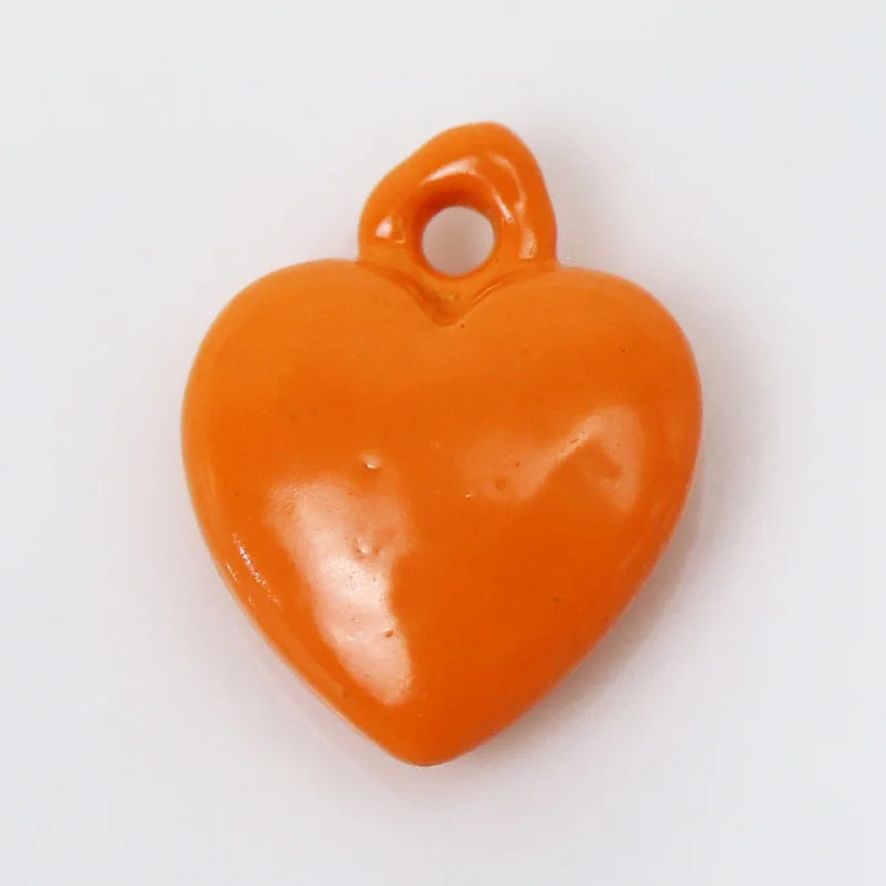 12 Pcs Heart Pendant Charms Mix Jewelry for Necklace Making