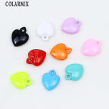 12 Pcs Heart Pendant Charms Mix Jewelry for Necklace Making