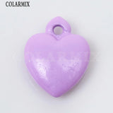 12 Pcs Heart Pendant Charms Mix Jewelry for Necklace Making