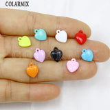 12 Pcs Heart Pendant Charms Mix Jewelry for Necklace Making