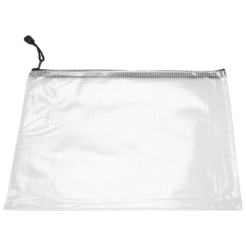12 Pcs A4 Zipper Mesh File Bag for Board Game Storage
