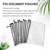 12 Pcs A4 Zipper Mesh File Bag for Board Game Storage