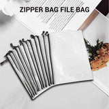 12 Pcs A4 Zipper Mesh File Bag for Board Game Storage