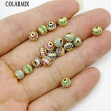 12 Pcs Zircon 6mm Ball shape charms Pendant Colorful zircon charm Jewelry Charms