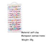 12 Pcs Ice Cream Charm Bracelets Set for Women Adjustable Wristband Gift
