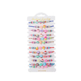 12 Pcs Ice Cream Charm Bracelets Set for Women Adjustable Wristband Gift