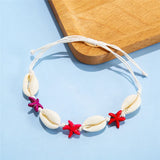 12 Pcs Shell Starfish Charms Bracelet Set for Women Child