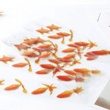 12 Pcs 3D Goldfish Stickers for DIY Jewelry Making Painting Filling