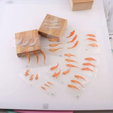 12 Pcs 3D Goldfish Stickers for DIY Jewelry Making Painting Filling