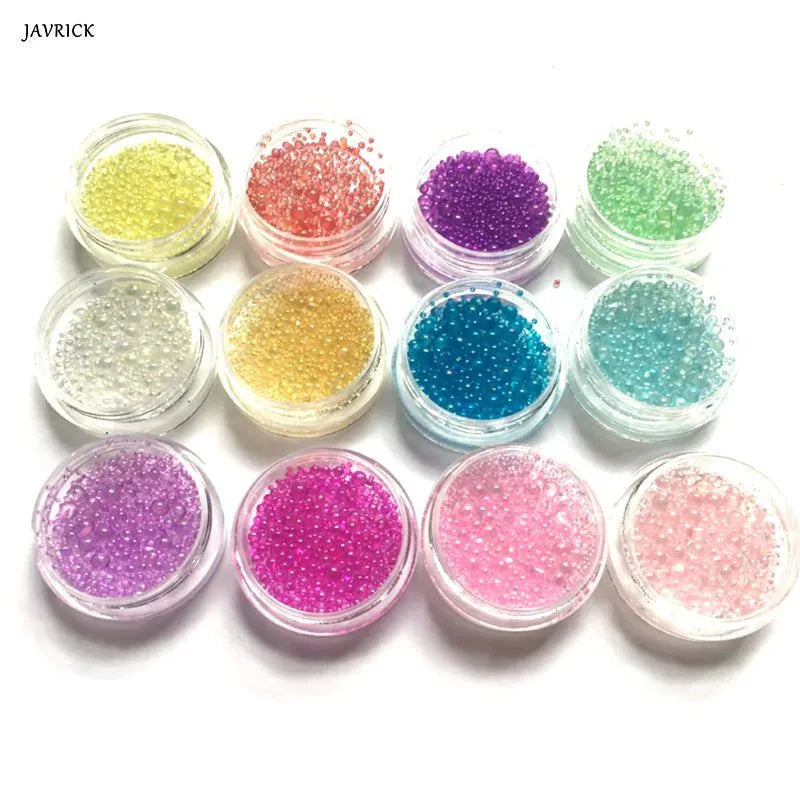 12 Pcs DIY Crystal Epoxy Filler UV Resin Glue Beads Filling Material