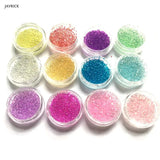 12 Pcs DIY Crystal Epoxy Filler UV Resin Glue Beads Filling Material