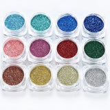 12 Pcs Crystal Epoxy Filler Slime Dye Powder Pearl Pigments Colorants DIY