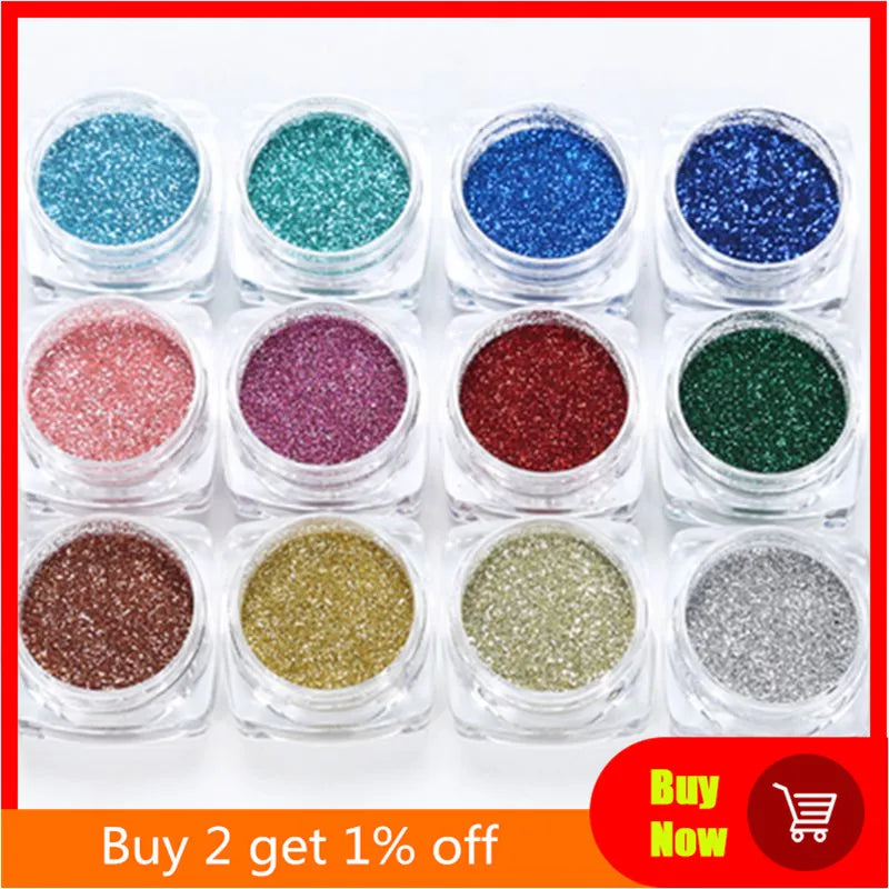 12 Pcs DIY Crystal Epoxy Filler Pigments for Soap Candle Resin