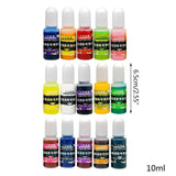 12 Pcs UV Epoxy Pigment Set for Resin Jewelry Making