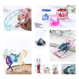 12 Pcs Mixed Grid Thin Line Metal Wire Epoxy Filling Mold Crafts DIY Jewelry