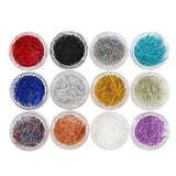 12 Pcs Mixed Grid Thin Line Metal Wire Epoxy Filling Mold Crafts DIY Jewelry