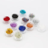 12 Pcs Mixed Grid Thin Line Metal Wire Epoxy Filling Mold Crafts DIY Jewelry