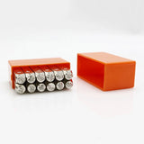 12 Pcs Pattern Punching Steel Stamping Letters Jewelry Tools