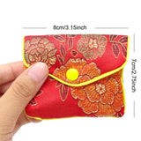 12-Piece Silk Purse Embroidery Gift Bag, Various Colors