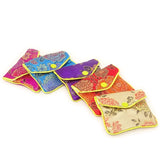 12-Piece Jewelry Silk Purse Bag Brocade Embroidery Bag Gift Bag, Various Colors