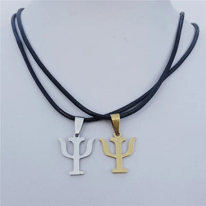 12 Piece Psychology Necklace Stainless Steel PSI Symbol Freud Pavlov