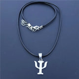12 Piece Psychology Necklace Stainless Steel PSI Symbol Freud Pavlov