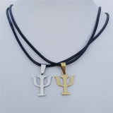 12 Piece Psychology Necklace Stainless Steel PSI Symbol Freud Pavlov