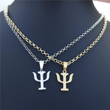 12 Piece Psychology Necklace Stainless Steel PSI Symbol Freud Pavlov