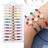 Acrylic Flower Charm Bracelet Ladybug Insect Anklet Gift